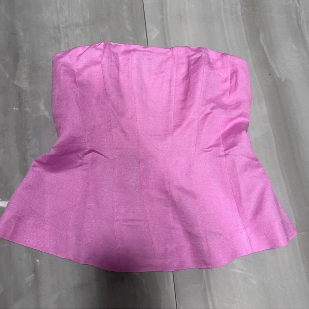 L'Academie Pink Strapless Top xs - Picture 4 of 5